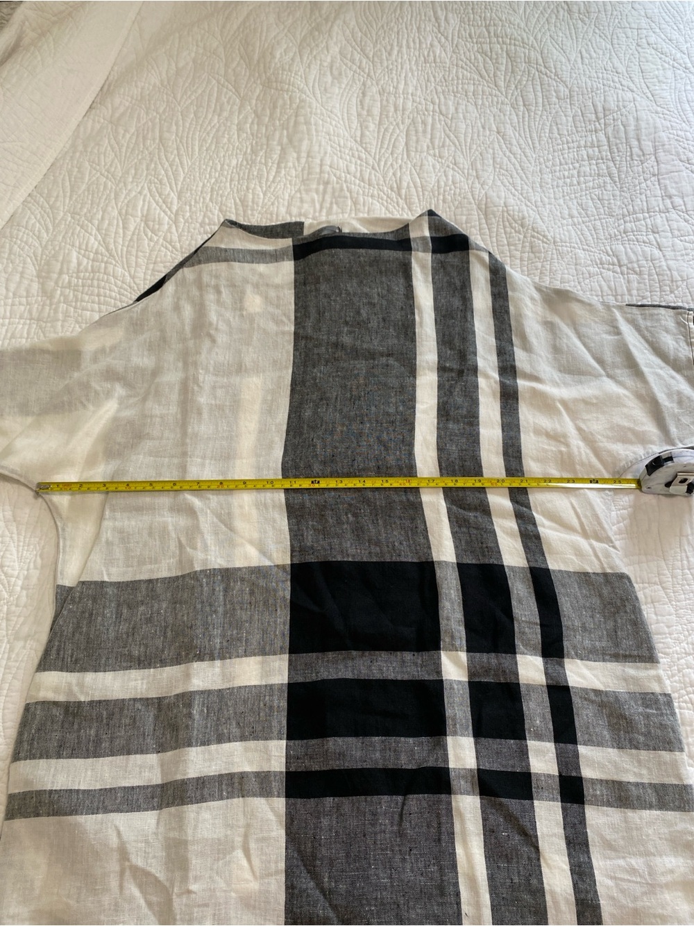 Beau Jours Linen Dress short sleeve pockets Medium - Picture 8 of 11